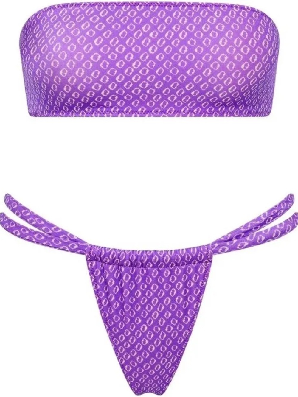 TRIANGL COVA HAZE Purple bandeau bikini